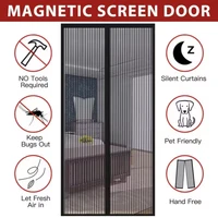 1PCSAnti-Mosquito Net Summer Automatic Closing Magnetic Mosquito Net Invisible Door Mesh Anti Bug Fly Partition Curtain 5
