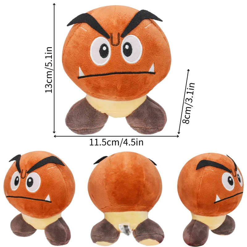 thumbnail image 1 of Kawaii Mario Luiji Goomba Kamek Yoshi Soft Plush Toys Cute Toad Princess Peach Daisy Rosalina Toadette Pauline Peluche Doll, 1 of 5