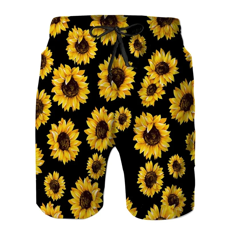 Full Print Pineapple Graphic Beach Shorts For Men Quick Dry Casual Plus Size Short Pants Men's Swim Trunks Ropa De Hombre 4