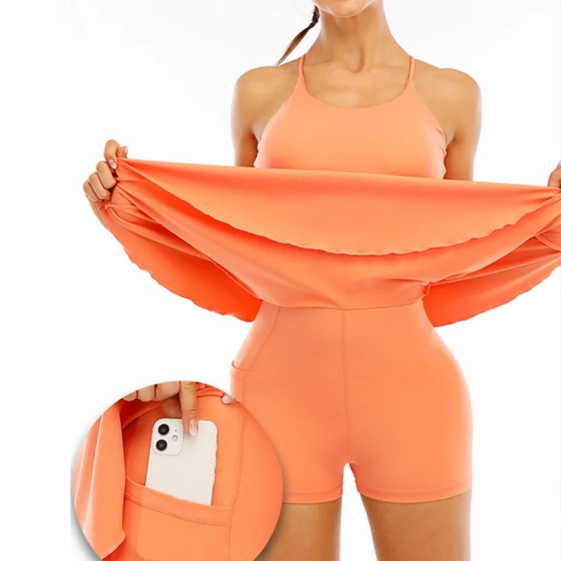 Lady Sports Dress Golf Workout Yoga Suit Women