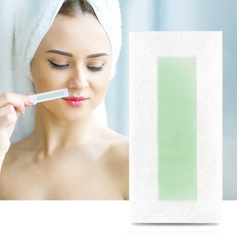 

set Hair Removal Wax Strips Papers Double Sided Depilation Uprooted Silky Beauty Tool Leg Body Facial Hair Removal TSLM2