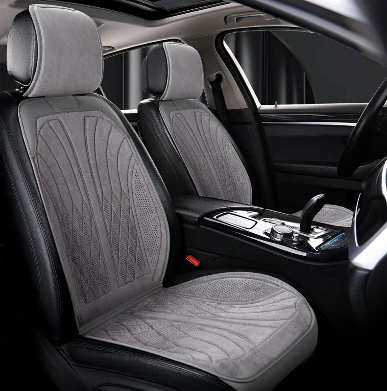 Universal Car Seat Cover Four Season Auto latex suedeSaddle Pad Seat Covers Car Cool Seats Cover Protection Cars Accessories fabric car seat covers