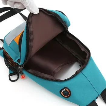 حقيبة نسائية من النايلون - حزام قابل للتعديل، حقيبة صدر كروس متعددة الجيوب للرجال والسفر والرياضة للتنقل اليومي 6