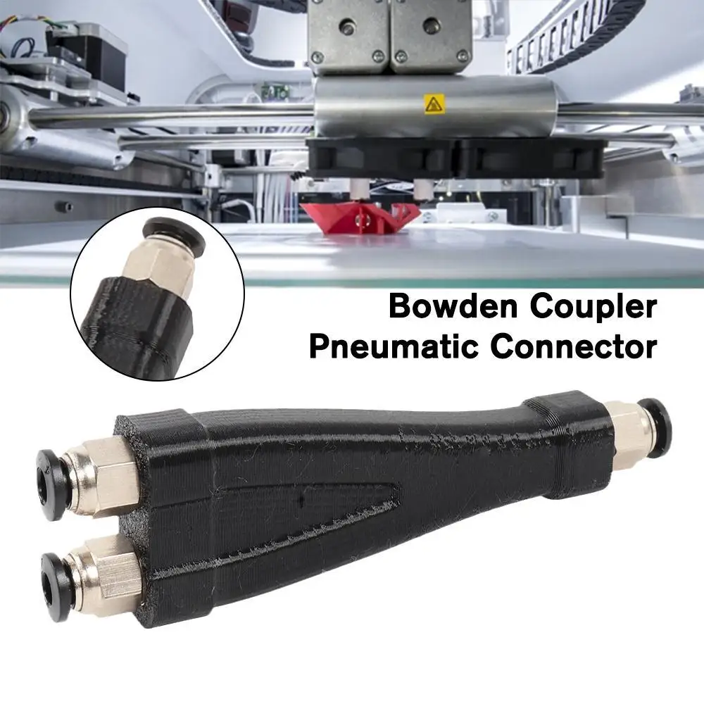 BambuLab 3D 프린터용 공압 커넥터, BambuLab P1P P1S X1C PTFE Bowden Y 커넥터, M10