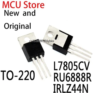 10PCS New and Original L7805 TO-220 7805 LM7805 MC7805 RU6888 RU6888R3 IRLZ44 IRLZ44NPBF IC L7805CV RU6888R IRLZ44N