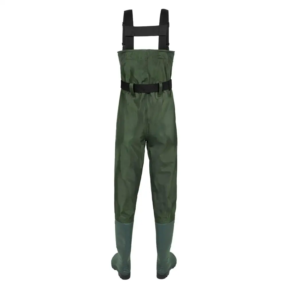 Lightweight Fishing Chest Waders Pants with Waterproof Shoes Kit Nylon  Breathable One-piece Trousers Wading Pants for Fishing