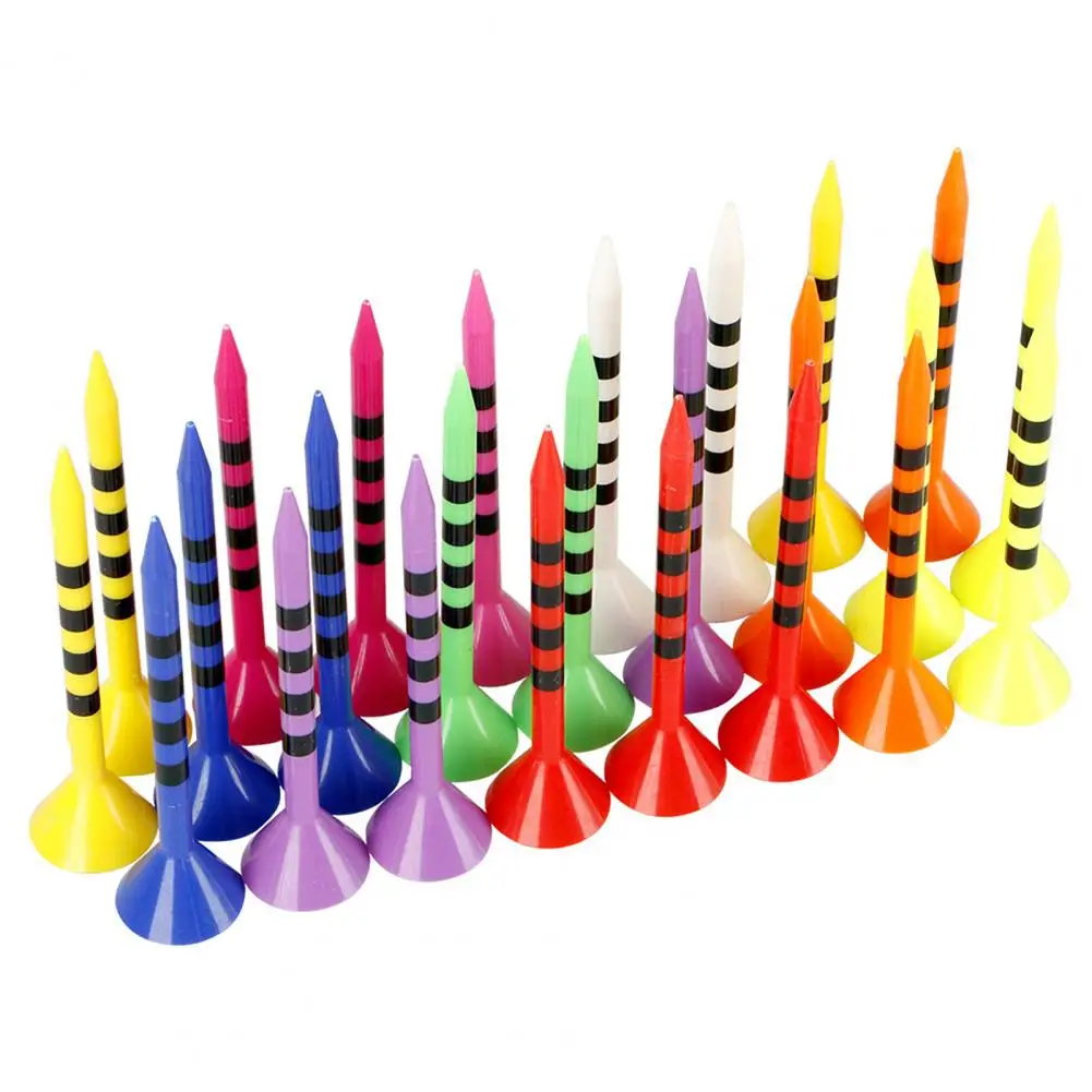 

Golf Accessories Unbreakable Reusable Plastic Golf Tees High Stability Low Friction Accessories for Easy Installation on Long