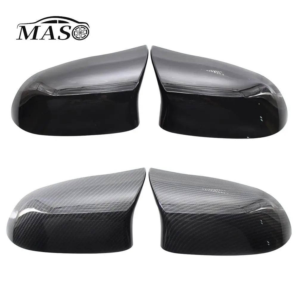 

1 Pair Rearview Mirror Cover Cap Replacement Carbon Black for BMW X3 Series F25 2014 2015 2016 2017 51167365114 51167365113