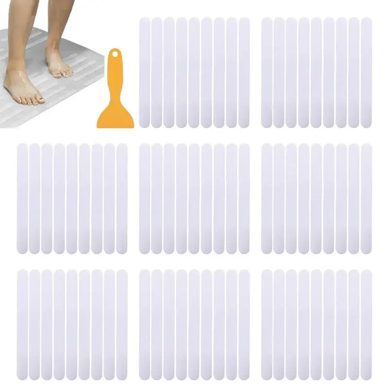 

Anti Slip Strips Shower With Scraper Floor Strength Adhesive Stickers Multi Purpose Bath Safety For Bathtubs Stairs Floors