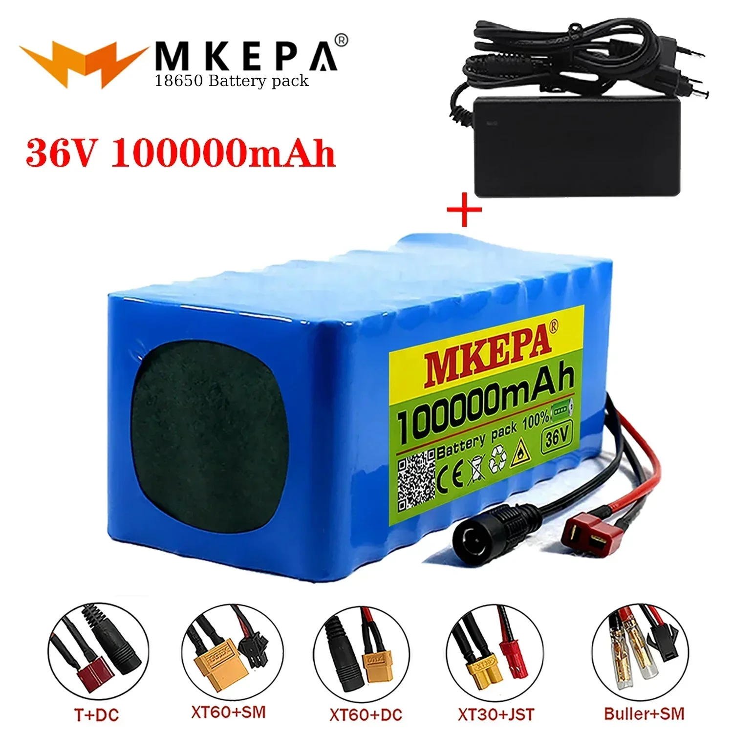 10 S4P 36V 100000Mah Scooter Elettrico Batteria Al Litio 18650 Batteria 36V 100Ah Scooter Elettrico Batteria Scooter Elettrico 36V