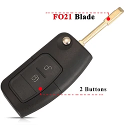 Scocca per Chiave Remote Pieghevole a Flip Migliorata - Custodia per Fob a 3 Pulsanti