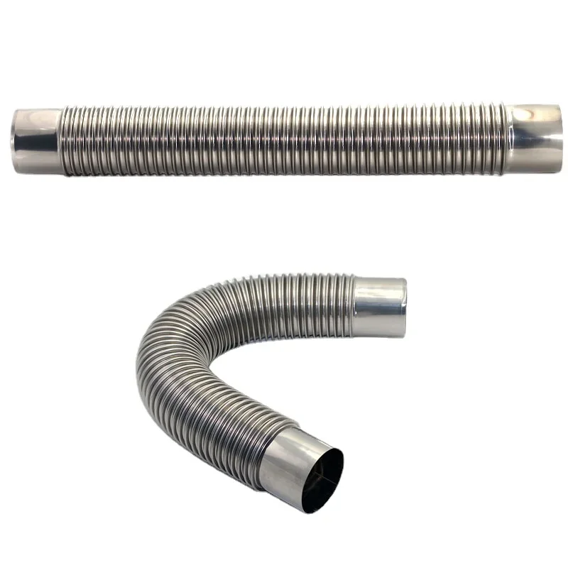 Natural gas stainless steel corrugated exhaust pipe for smoke exhaust housekeeper of forced and direct flue gas water heater