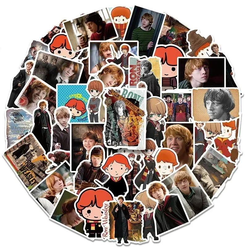 50Pcs Harried Potters Stickers  Funny Anime Waterproof for Phone Laptop Scrapbook Suitcase Kid's Toy Stickers Party Toys gift 5