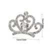 Flower Crystal Crown Hair Comb Hollow Love Heart Children Tiara Headband Wedding Jewelry Hair Styling Accessories 6