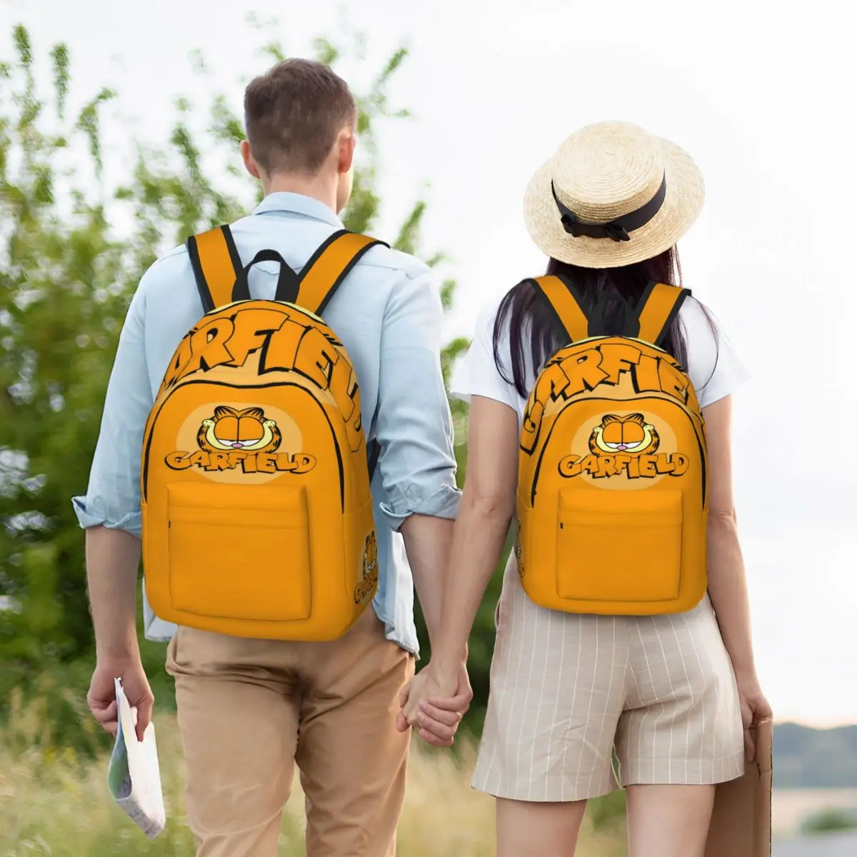 For Teens Student School Cute G-Garfields Cat Bookbag Canvas Daypack Elementary High College Travel Bags 6