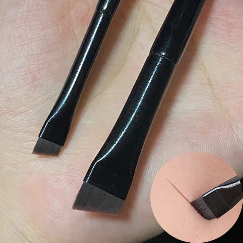 1/2pcs Professional Eyeliner Eyebrow Makeup Brushes Portable Small Angled Eyebrow Contour Makeup Brush Set Women Beauty Tools 1