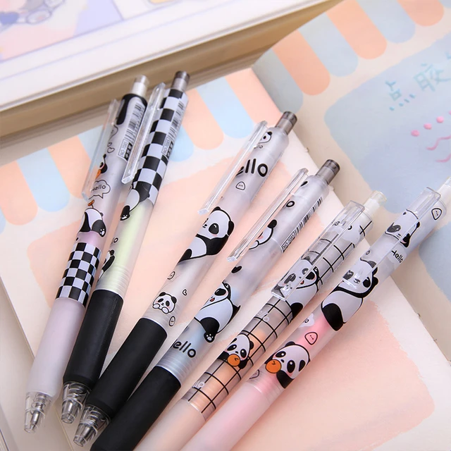 Cute Panda Dot Glue Pen Solid Glue Stick Pen Shape Quick-drying