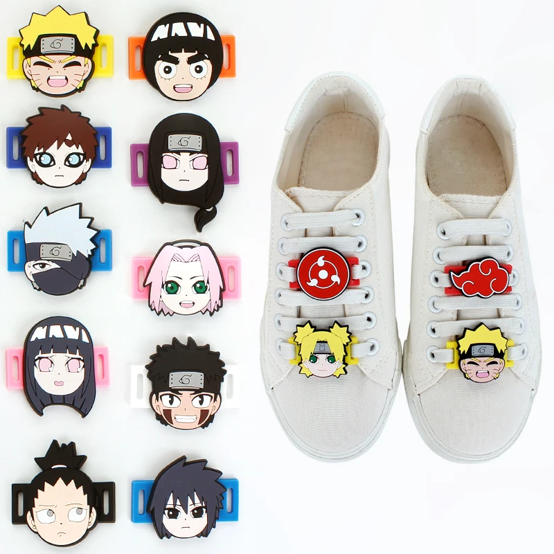Anime Naruto Shoelace Charm Decoration Casual Shoe Lace Kakashi Sneaker