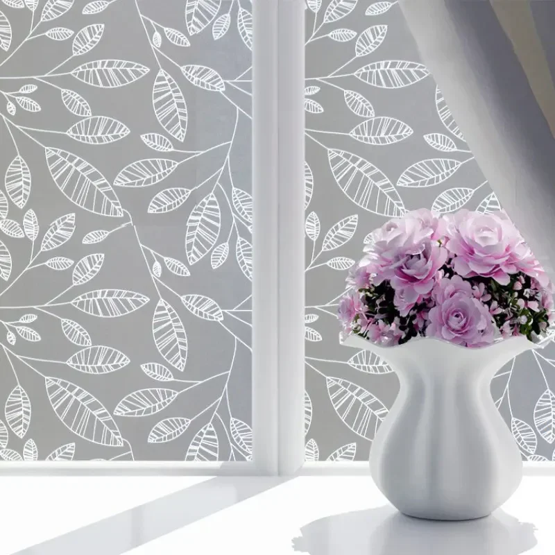 45x100cm Frosted Opaque Glass Window Films Self-adhesive Decorative Privacy Vinyl Stickers Anti UV for Home Decor window privacy film window film window sticker self adhesive vinyl