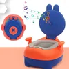 New Children's Potty With Sound Baby Children Travel Toilet Training Seat Portable Bowl Cartoon Boy Girl Pot Music Function Kids 1