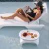 Pool Lounger, Fade-Resistant, Waterproof Patio Furniture, Pool Lounge Chair for Sun Shelf, 3