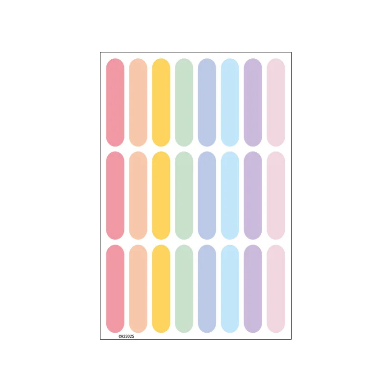 Scandinavian Style Colorful Confetti Stripe Sticker Self-Adhesive Wall Decals for Charming Kids' Room Kindergarten Nursery Decor luminous wall stickers wall stickers vinyl decal stickers