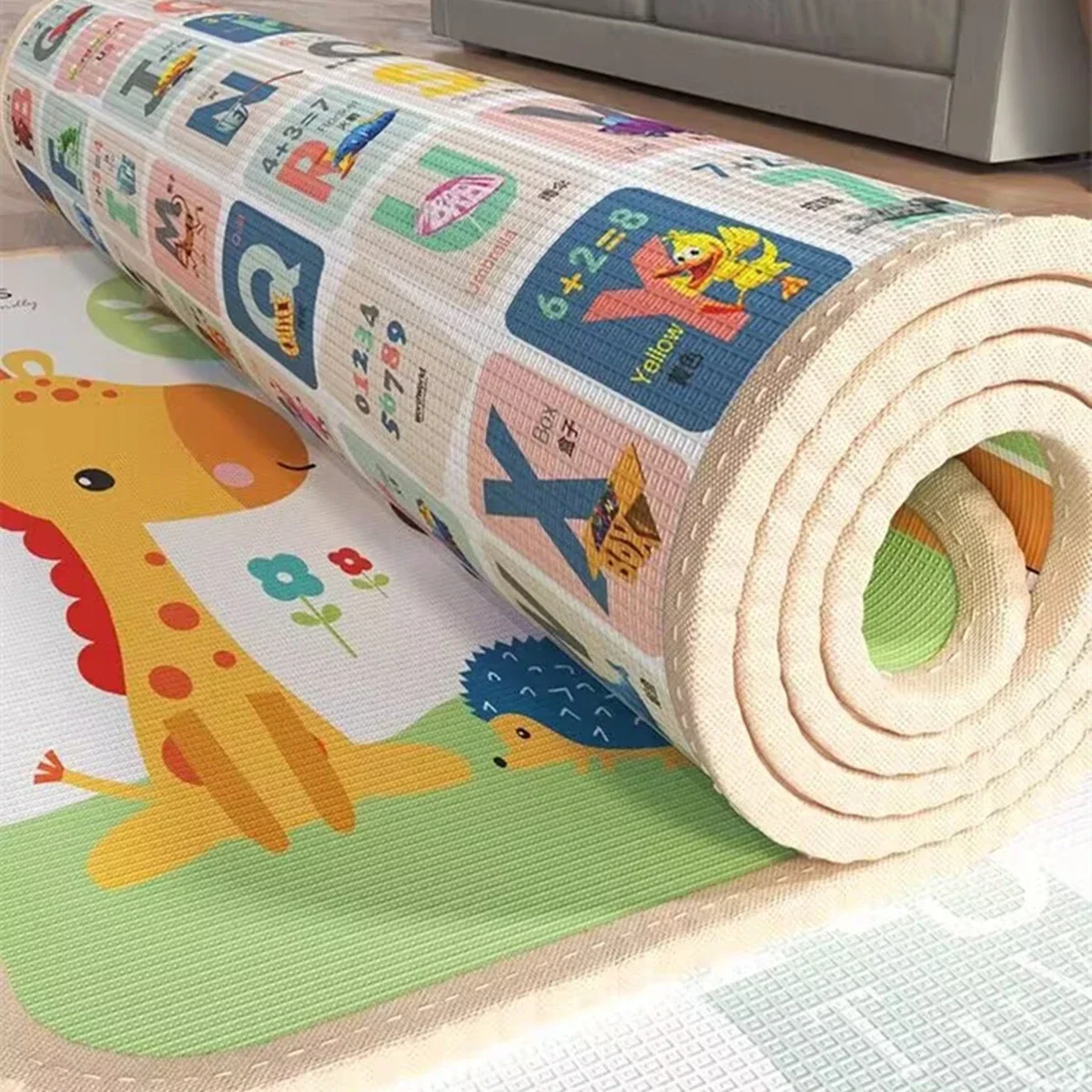 New Thick 1cm/0.5cm Environmentally Friendly Baby Crawling Play Mats Folding Mat Carpet Play Mat for Children's Safety Rug Gifts