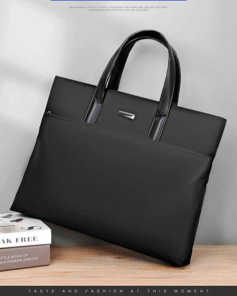 High Grade Business Laptop Bag Package Men's Waterproof Briefcase Handbag Official Large Capacity Black Blue Gray Custom Logo