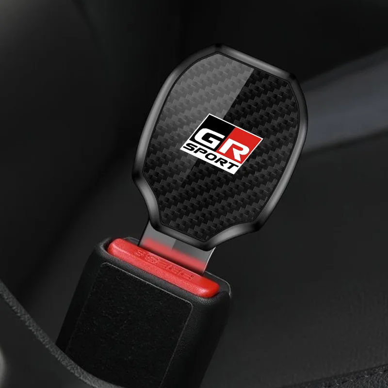 자동차 안전벨트 클립 카본 연장 래치 버클 플러그 자동차 액세서리 GR 스포츠..