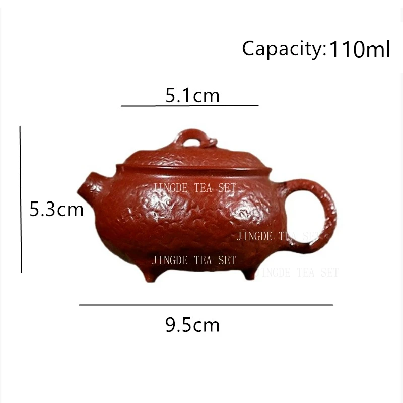 110ml Chinese Yixing Purple Clay Teapot Creativity Handmade Small Capacity Tea Pot Household Beauty Kettle Zisha Tea Set Gifts