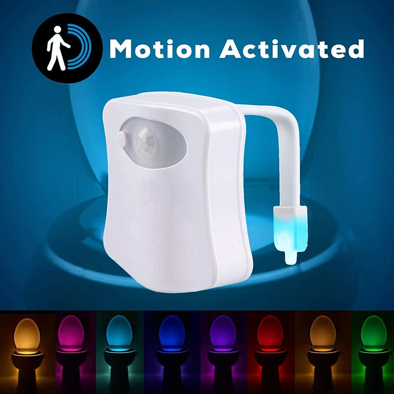 Led 16 Color Toilet Decorative Light Waterproof Motion Sensor Bathroom