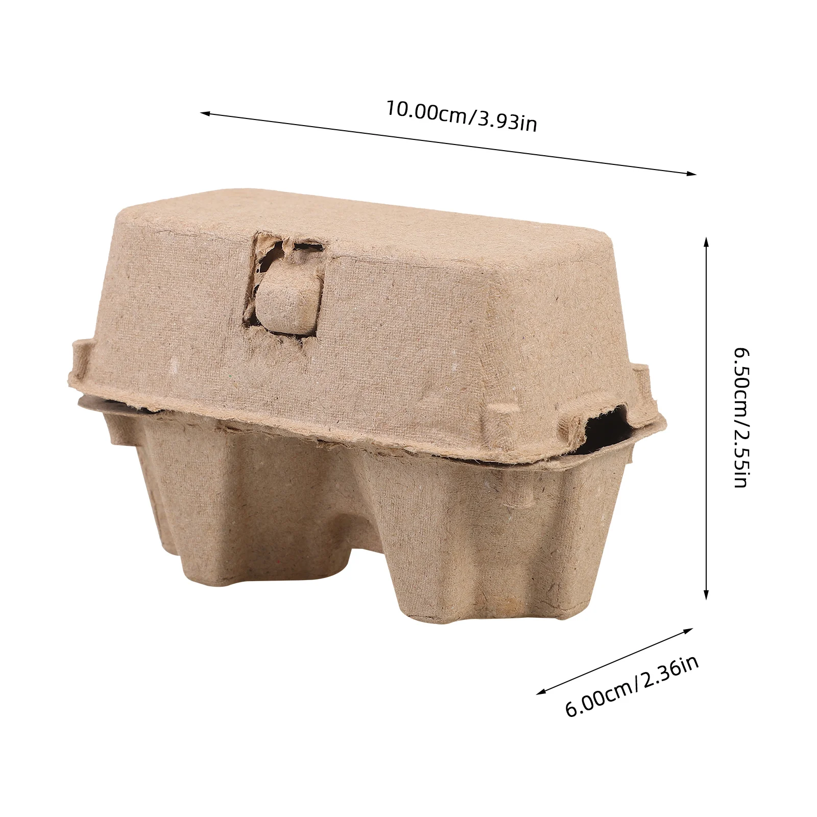 25 Pcs Paper Pulp Egg Trays Cardboard Cartons Native Packaging Box Eggs Lid Organizer for Fridge