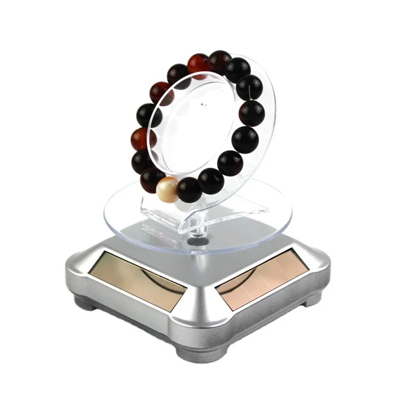 Rotating Mini Solar Display Stand for Jewelry and Accessories