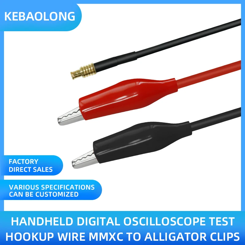 DC female 5521 turn double crocodile clip charging cable red and black clip cable dc turn double clip power cable wholesale oem charging port flex cable part replacement for iphone xs 5 8 inch