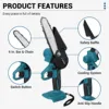 Drillpro 2 IN 1 Power Tool set Pruning Shears Electric Chainsaw Branch Pruning Saw Fruit Tree Gardening Tools For Makita Battery 3