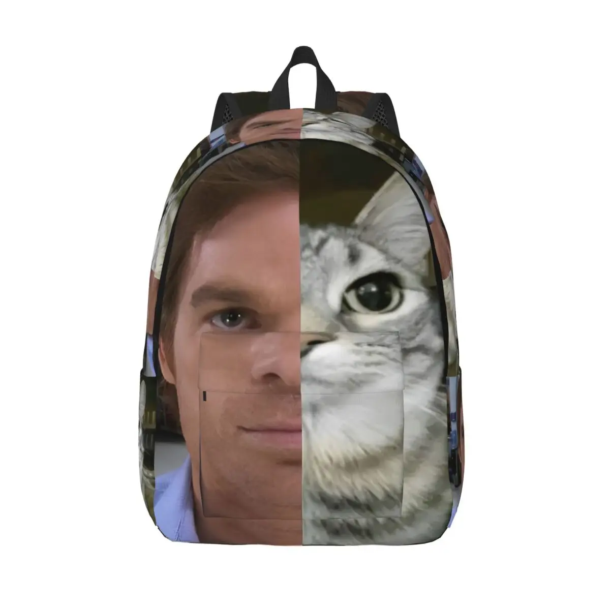 Dexter Morgan Cat Backpack for Men Women Cool Student Work Daypack TV Series College Shoulder Bag with Pocket 1