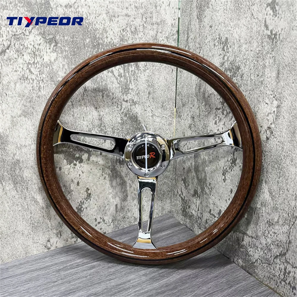 

ABS Faux solid wood steering wheel 380mm racing drift modified steering wheel