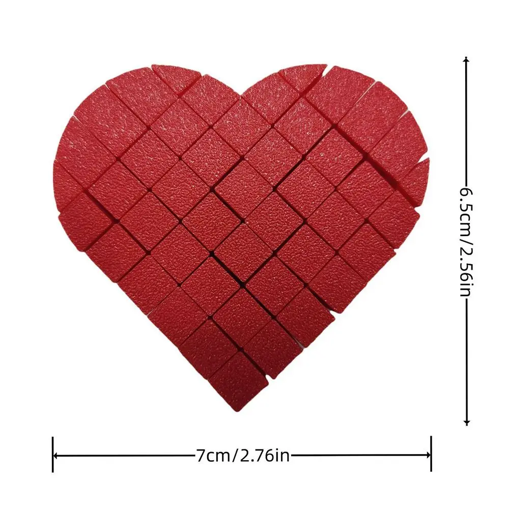 Fractal 3D Printed Pixel Heart Gifts Creativity Portable Heart Fidget Toys AntiAnxiety Relaxation Decompression Toy For Women