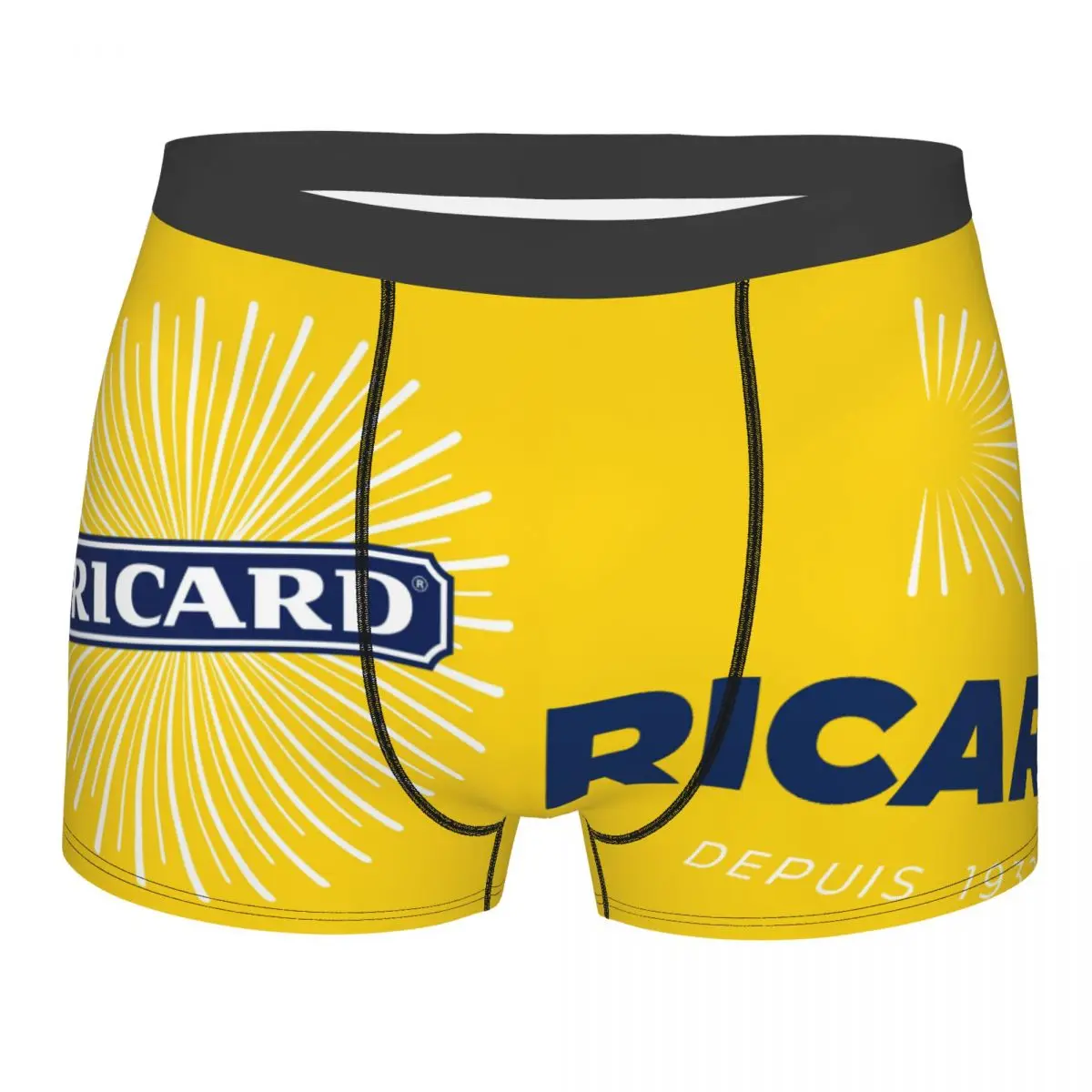 

Marseille France Ricard Aperitif Anise Boxer Shorts Men 3D Printed Male Stretch Underwear Panties Briefs