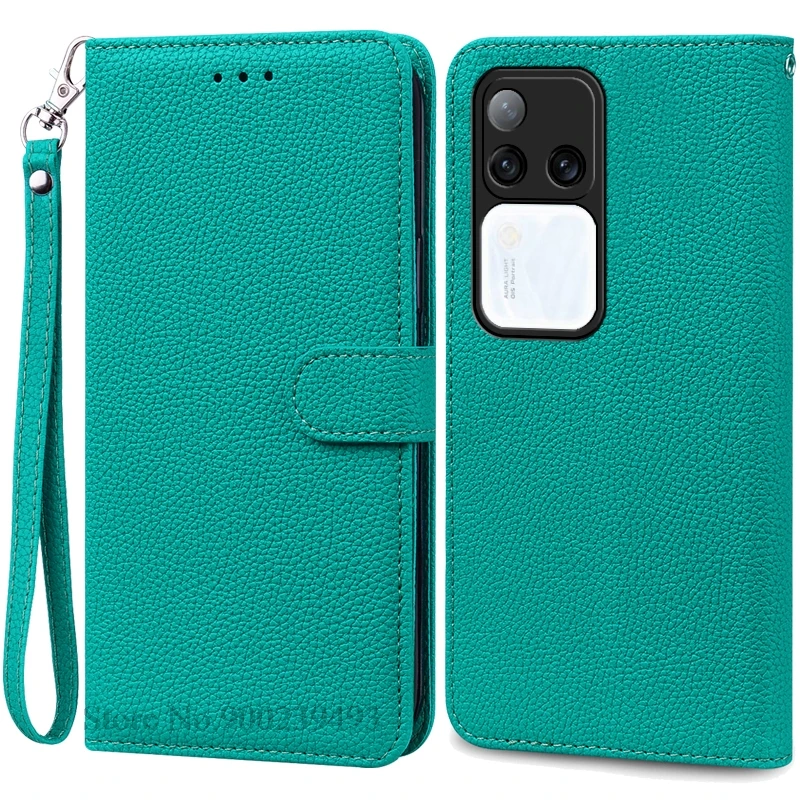 Leather Flip Wallet Case with Stand Feature