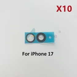 Rear Back Camera Glass Lens Cover Replacement with Adhesive - 10 - Pack (10x For iPhone 17)