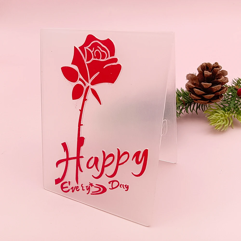 Embossing Folder Alinacutle Embossing Folder Leaf Flower Heart Scrapbooking handmade Paper Craft Embossed Panels