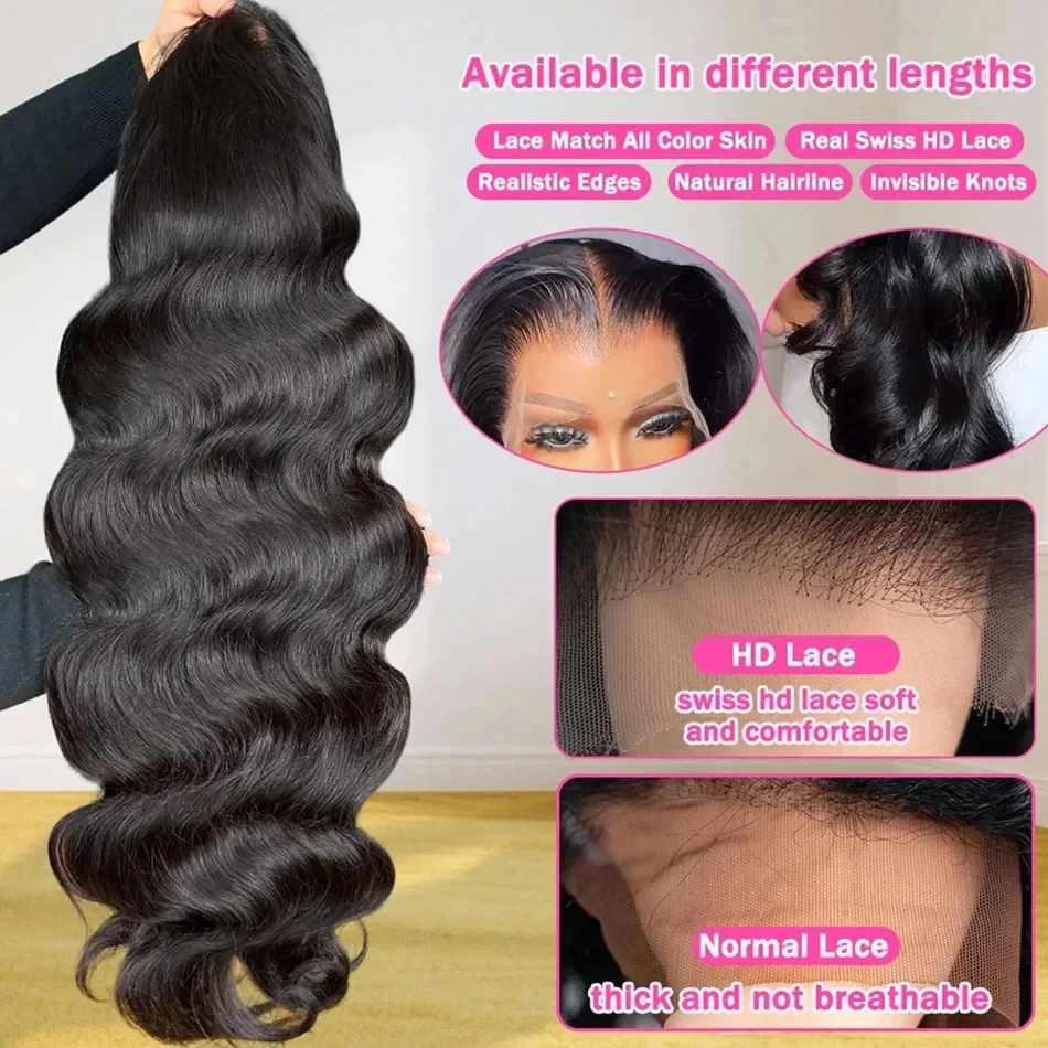 Wholesale Body Wave Human Hair Wigs for Black Women Transparent HD Lace Frontal Closure Wigs Vendor Raw Vietnamese Hair Wig 4