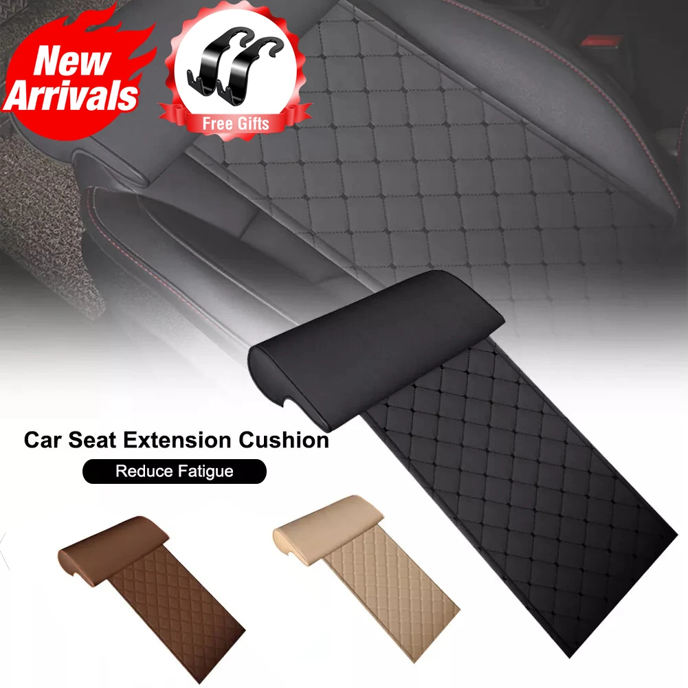 

Car Seat Extended Leg Cushion Universal Leg Support Pillowcase Memory Foam Knee Pad Long Driving Car Seat Extended Cushion