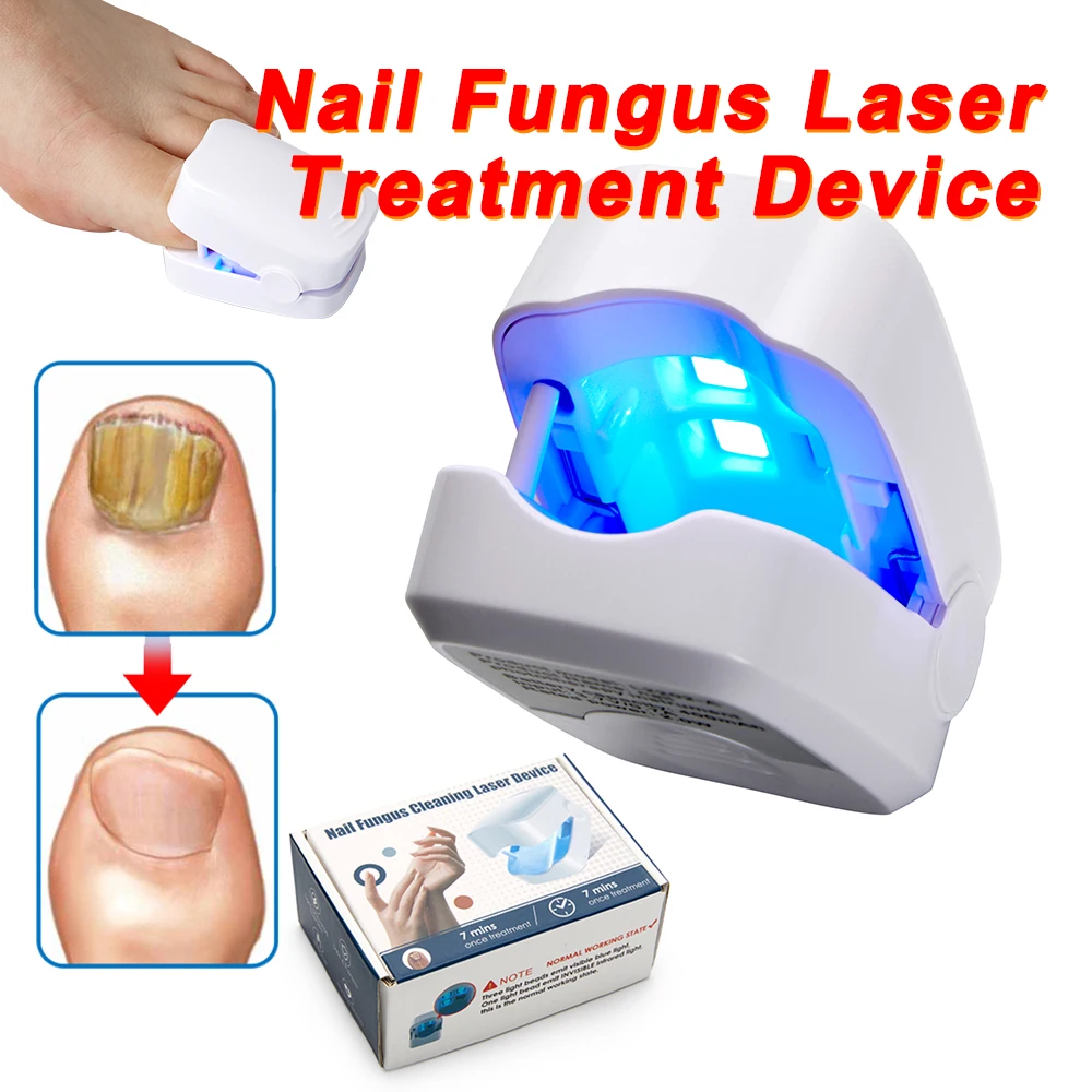 Nail Fungus Remover Nail Fungus Laser Treatment Device Repair Toenail Fingernail Fungus Treat Onychomycosis Laser Nails with Mushrooms Relaxation Laser Therapy Pen