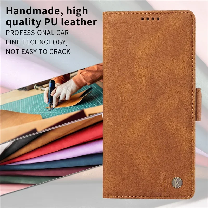 Luxurious G45 Leather Wallet Phone Case with Magnetic Closure