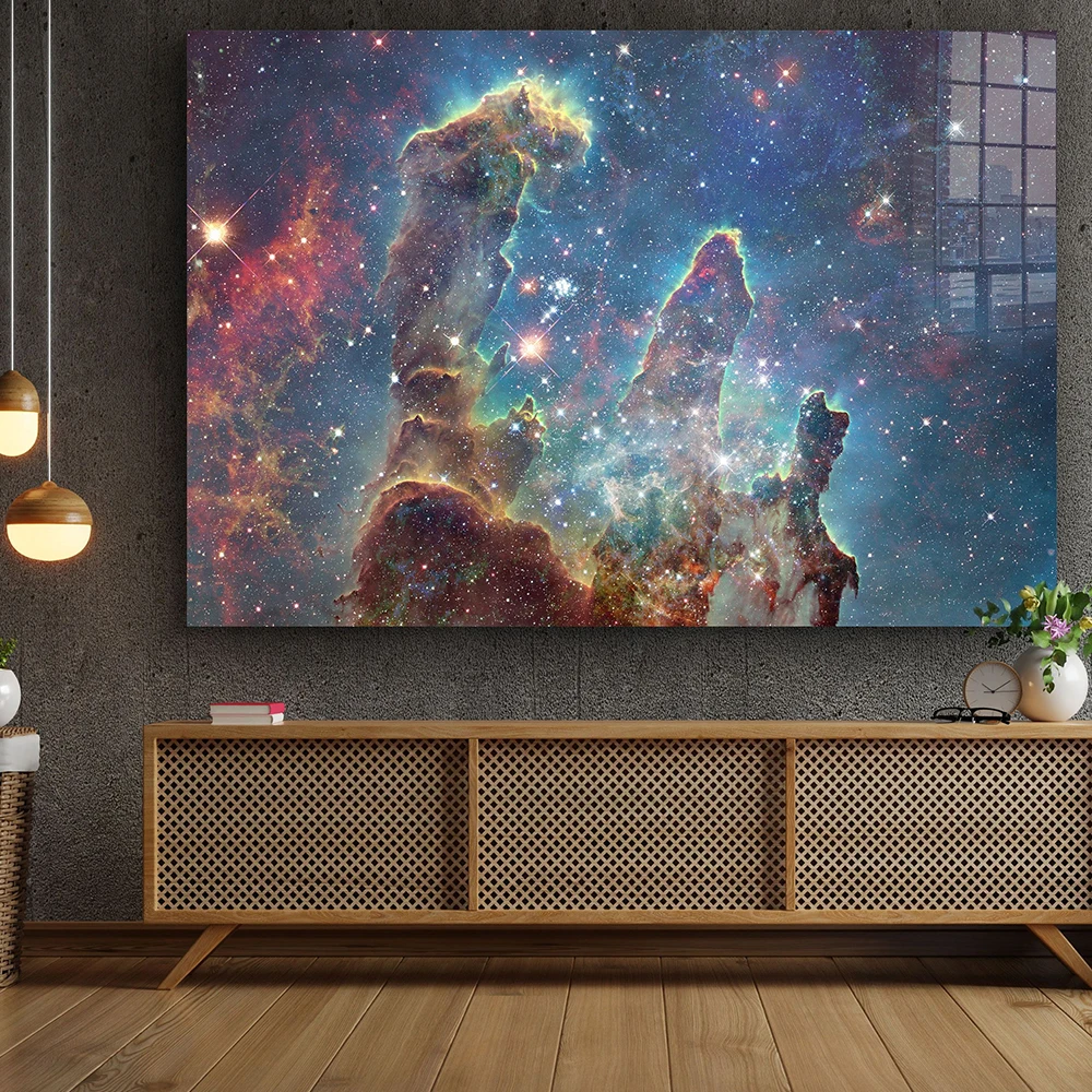 

Nebula Large Art Modern Wall Colorful Canvas Painting Nordic Poster HD Prints Mural for Living Room Office Bedroom Decor Cuadros