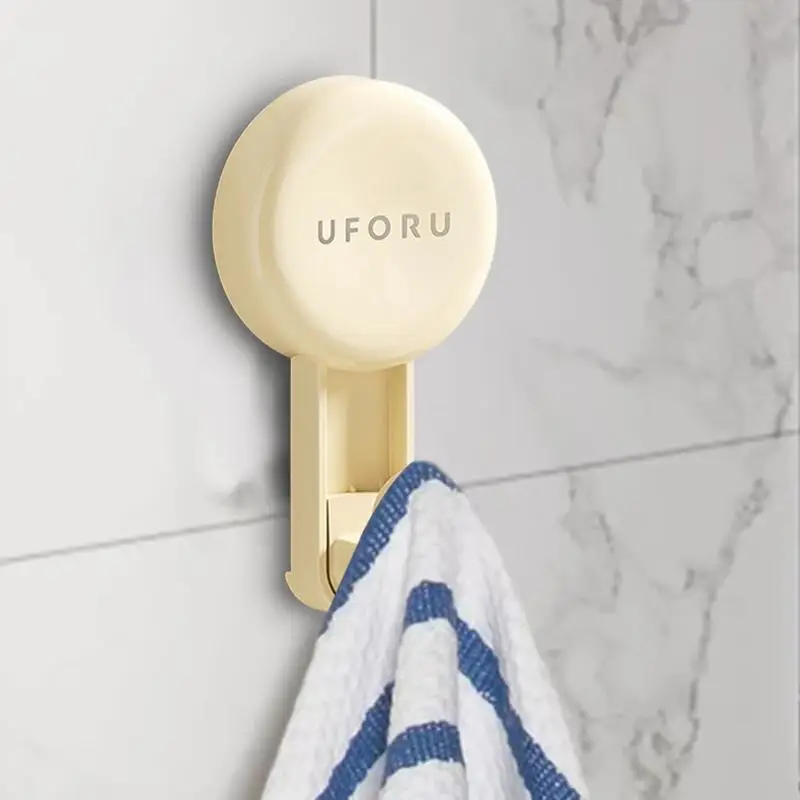 Strong Suction Cup Hooks 2X Loofah Holder Strong Bath Robe Hook Holder Waterproof Heavy Duty For Shower Bathroom Glass Door