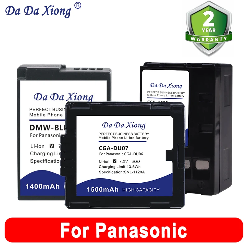 Dmw-Blk22 Cga-S006 Batteria Per Panasonic Lumix Dmc Nv-Rx14 Fz2 Fz3 Dmc-Lc5 Vw-Vbd070 Dc-Gh5 Fz30 Cga-D54 Dc-S5 Bld10E Ag-Ac8Pj