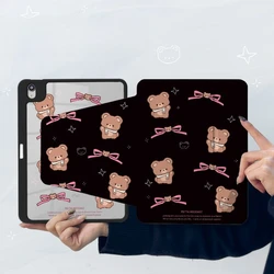 360° Rotating Tablet Stand Cover - Cute and Versatile Design - Pro 12.9 2018 - 2020 (360SZSM - BK - TD5467)